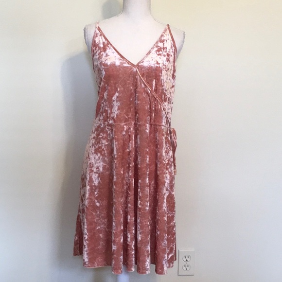 Rue21 Dresses & Skirts - Rue Plus Crushed Velvet Cross Front Mini Dress